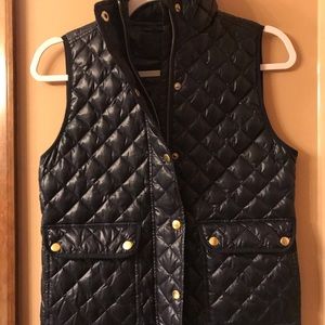 Quilted JCREW vest in dark blue